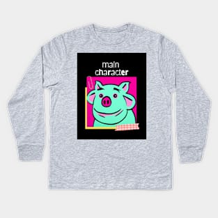 Main Character Kids Long Sleeve T-Shirt